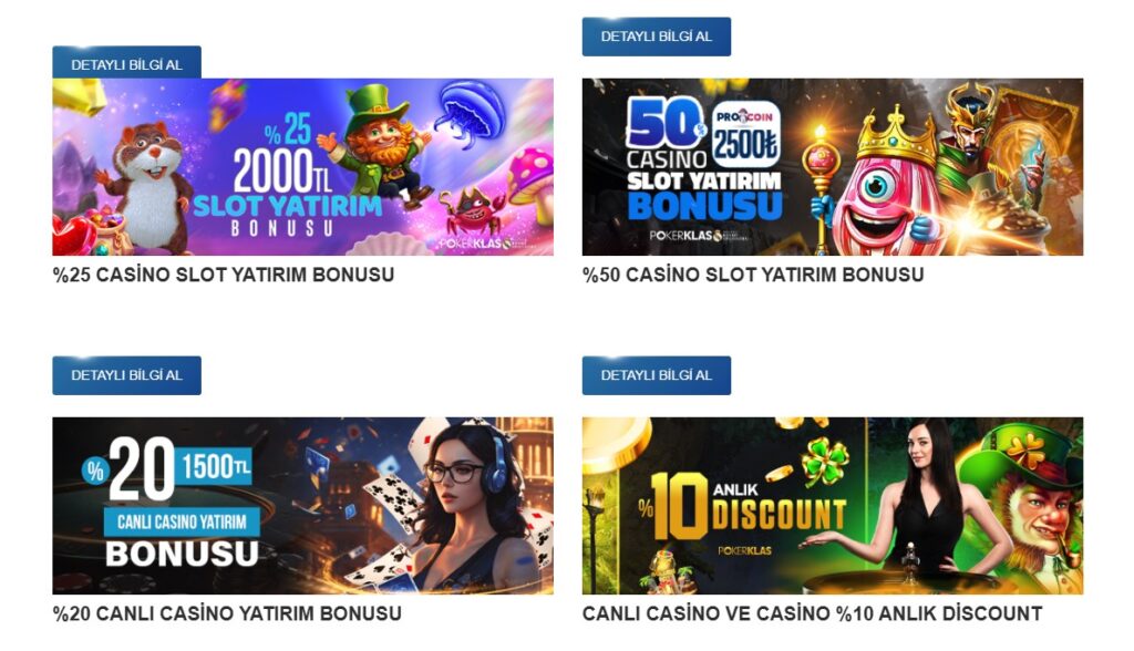 Pokerklas Bonusları